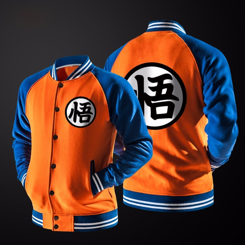 New Japanese Anime Varsity Jacket Autumn Casual Sweatshirt Hoodie Coat