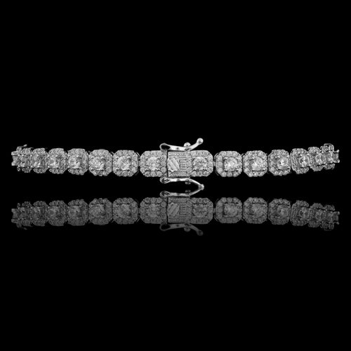 6MM PAVED TENNIS BRACELET AAA CZ 925 SILVER the ICECUBE