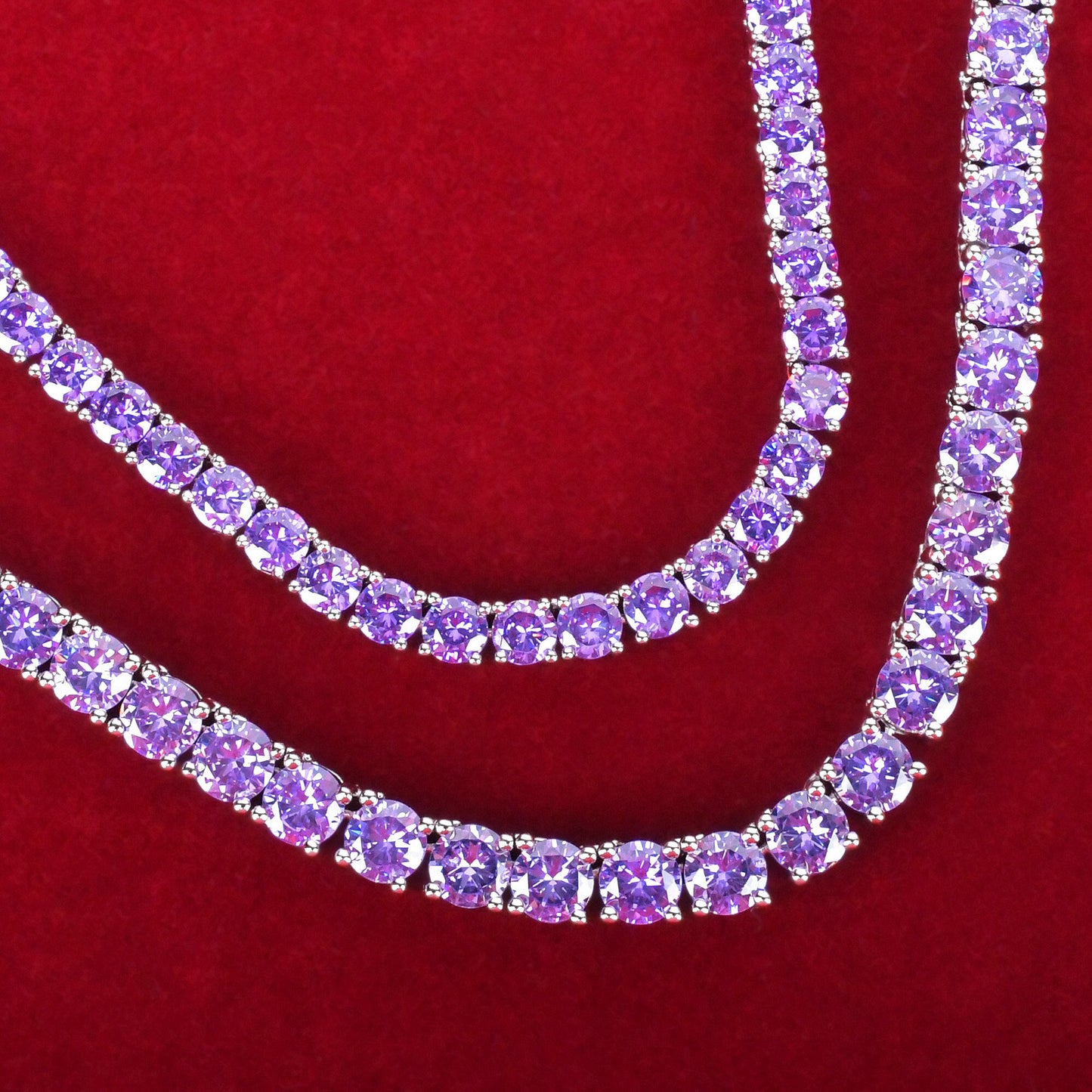 4MM/5MM TENNIS CHAIN AA CZ by AOKAISHEN
