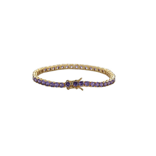 4MM TENNIS BRACELET light purple