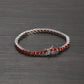 4MM TENNIS BRACELET Deep Red