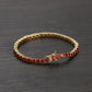4MM TENNIS BRACELET Deep Red