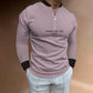 Long Sleeve Mens Pure Color Shirt