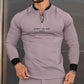 Long Sleeve Mens Pure Color Shirt