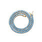 4MM TENNIS CHAIN Rich Aqua Blue COPPER