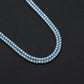 4MM TENNIS CHAIN Rich Aqua Blue COPPER