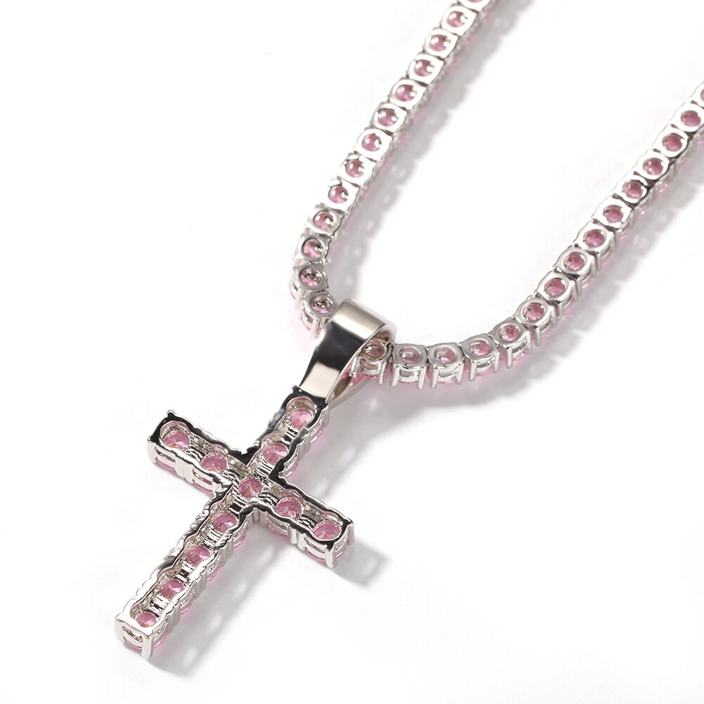 4MM TENNIS CHAIN with CROSS by Uwin