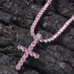 4MM TENNIS CHAIN with CROSS by Uwin