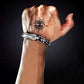 Vintage Mens Jewellery Hip Hop Punk Head Dragon Lin Bracelet Retro