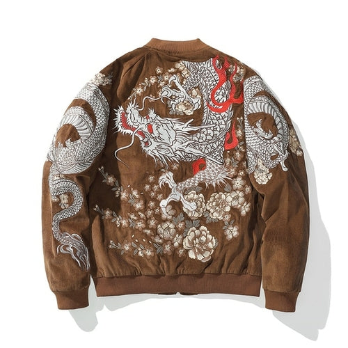 Winter 2022 New Embroidery Dragon And Phoenix Jacket Chinese Style