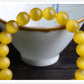 Yellow Cat Eye's Beads Bracelets Natural Stones Elastic Line Bracelet
