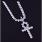 3MM TENNIS CHAIN with ANKH the HOLYGRAIL