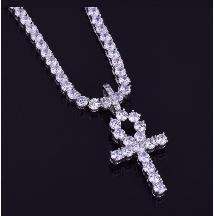 3MM TENNIS CHAIN with ANKH the HOLYGRAIL