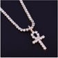 3MM TENNIS CHAIN with ANKH the HOLYGRAIL