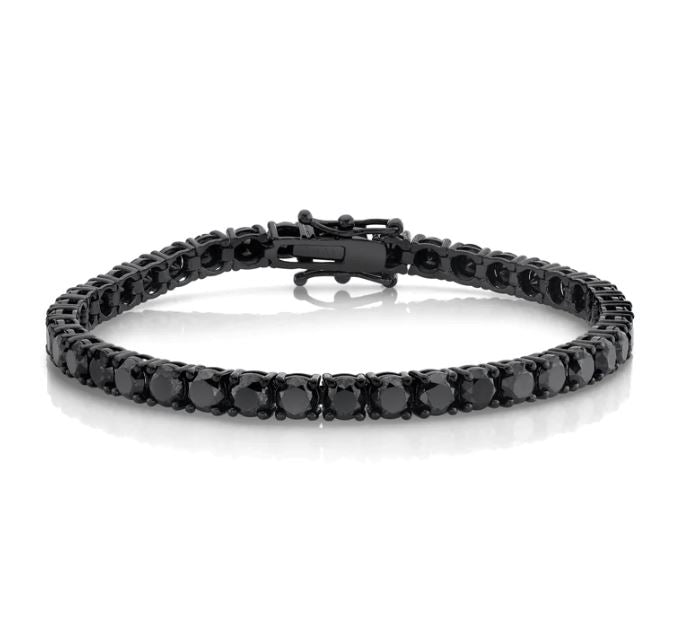 4MM TENNIS BRACELET AAA CZ 925 SILVER by SPARKLE
