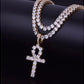 3MM TENNIS CHAIN with ANKH the HOLYGRAIL